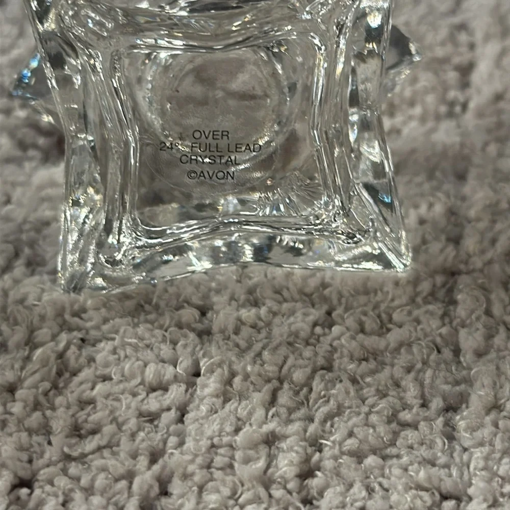 Set o/2 Over 24% Full Lead Crystal Candle holders -tapers. Star shaped.See pics